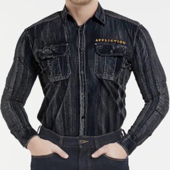 Affliction • Despise Washed Stretch Shirt - Picture 3 of 11